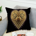 Cute skull customized print 18x18 canvas cushion cover